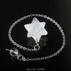 16x16MM Rose Pink Quartz Aventurine Carnelian Goldstone Amethysts Opal Pendulum Pendant with Chain 1PCS-Opal view 4