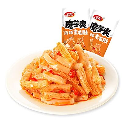    180g/12 Weilong Konjac Shuang Spicy Bar Office and Dormitory Casual Snacks Spicy Flavor Veggie Hair Belly Konjac Shuang 180g/bag about 12 sachets Net Red Instant Snacks