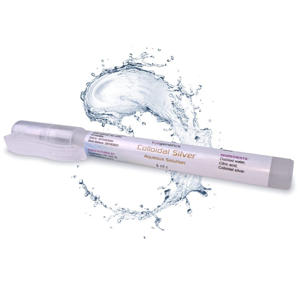 Colloidal Silver Spray 6ml | 12-16ppm in Purified Water | Compact Easy-Use Pen with Clip | UK Made Vegan Friendly Liquid
