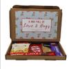 Treasured Forever TEA - Hug in a box, Letterbox gift, Cheer up, Pick me up, Afternoon tea, hamper gift, gift for friend, thinking of you, thank you gift (Blue Floral - Mixed Hot Drink) view 1