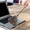 Tyenaza Ostrich Feather Duster - Mini Reusable Long Handle Ostrich Feather Duster Attracts Dust Particles for Books Keyboard Office Home view 4