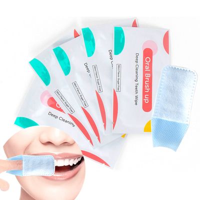 Serlife Disposable Finger Cleaning Teeth Wipes Soft Gauze Infant Finger Clean Oral Toothbrush Whitening Wipe (50Pcs)
