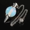 7 Chakra Natural Stone Crystal Pendant Pendulums for Men Women Yoga Jewelry Gift-P0001 view 2