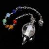 7 Chakra Natural Stone Crystal Pendant Pendulums for Men Women Yoga Jewelry Gift-P0001 view 3