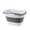 4.2 Gal(16L) Large Collapsible Mop Bucket with Handle for House Cleaning, Space Saving Outdoor Multiuse Foldable Water Pail for Camping,Fishing,RV (Grey1) view 1