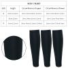 3 Pairs Calf Compression Sleeve, Leg Brace Socks, Shin Splint Support Relieve Calf Pain for Men Women Youth for Running, Cycling, Walking (Black,L) view 3