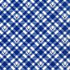 20 Napkins Stag on Check Blue 33 x 33 cm view 1