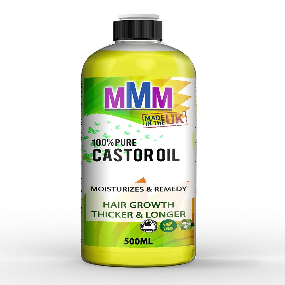 Organic Castor Oil 100% Cold Pressed Undiluted, Certified, Premium Quality (500ML)