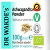 DR WAKDE'S Organic Ashwagandha Powder (Indian Ginseng | Withania somnifera) - 100g (3.5oz) | Pure, Raw & Dried Powder | Ayurvedic Herb | Vegan | Nothing Added, Nothing Removed | Same Day Dispatch view 3