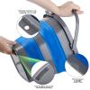 Collapsible Plastic Bucket with 2.6 Gallon (10L), Foldable Rectangular Tub for House Cleaning, Space Saving Outdoor Waterpot for Garden or Camping, Portable Fishing Water Pail (Blue) view 3