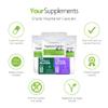 Empty Vegetarian Capsules - Size 4 - Extra Small - 250 Capsules - Holds Approximately 75-150mg of Powder. view 2