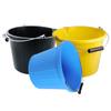 14L Litre Strong Plastic Builders Bucket 3 Gallon Multipurpose Storage Bucket Construction Bucket with Metal Handle & Spout for Cleaning Animal Feed Mixing Home & Garden (1, Assorted Colour) view 2