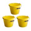 14L Litre Strong Blue Plastic Builders Bucket 3 Gallon Multipurpose Bucket Construction With Metal Handle & Spout For Cleaning Animal Feed Mixing Home & Garden (Made in UK) (3, Yellow) view 1