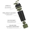 Artoid Mode 720ml Sports Fitness Workout Protein Shaker Bottle with Twist and Lock Protein Box Storage, Dual Mixing Technology with Shaker Balls & Mixing Grids - BPA Free view 2