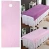 2pcs Massage Table Sheet Set, Microfiber Perforated Cover Bed Sheets Rolls, Oilproof & Waterproof Facial Bed Cover Professional Massage Linens for Beauty Salons Massage Tuina Spa Clubs(#1) view 2
