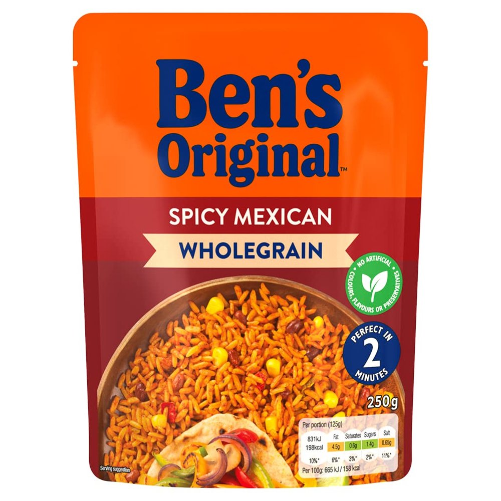 Ben's Original Spicy Mexican Wholegrain Rice, 250g