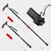 Chillers Carbon Fiber Wood Walking Cane with T Handle Walking Sticks Tourism Cane Trekking Nordic Walking Pole Hiking Crutches for Elderly, Men, Women, Seniors & Handicap (Color : Black) view 4