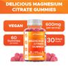 Vitamatic Magnesium Gummies 600mg per Serving - 60 Vegan Gummies - Promotes Healthy Relaxation, Muscle, Bone, & Energy Support view 3