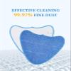 BONBELONG Microfiber Steam Mop Pads Replacement, Compatible with VAX Steamer Cleaner Mop Pads S85-CM, S86-SF-P, S86-SF-T, S86-SF-C,S86-SF-CC, S2ST, S2S, VRS29M, VRS26 3Pack view 3
