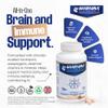 Brainwave Nootropics | High-Dose Nootropic & Adaptogen Complex for Focus & Wellbeing | Research-Levels of Ashwagandha 1000mg, Lions Mane 1000mg, L-Theanine 300mg, Vitamins D3, B5, B12 & Zinc view 2