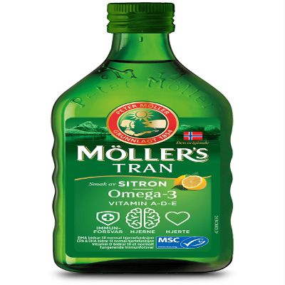 Moller's Cod Liver Oil Lemon Flavour 250ml