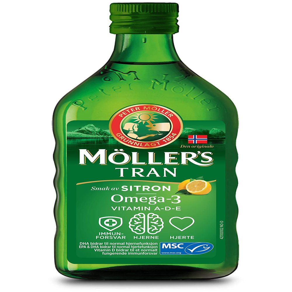 Moller's Cod Liver Oil Lemon Flavour 250ml