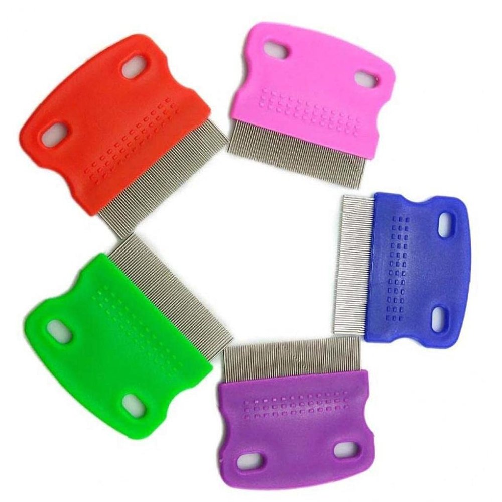 1pc Hair Lice Comb Brushes Fine Egg Dust Nit Free Removal Stainless Steel Lice Comb Dog Comb