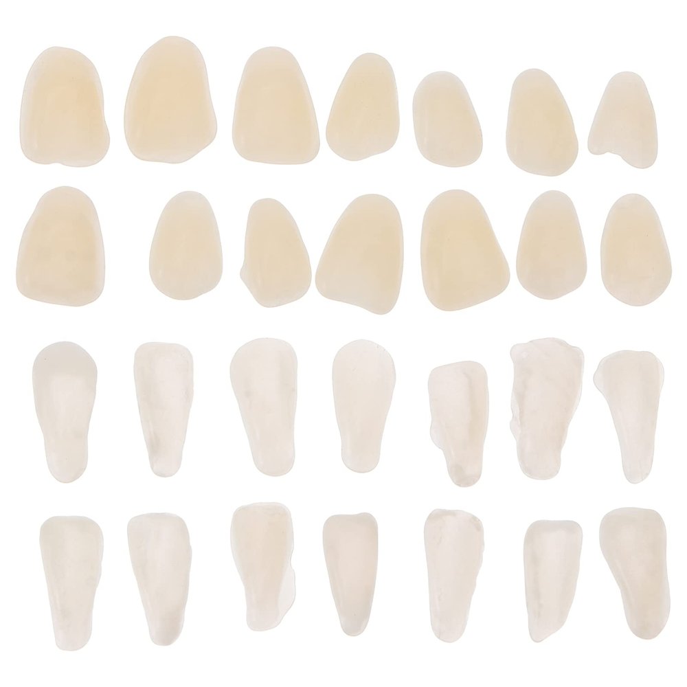 Healifty 100PCS/ Set Temporary Tooth Repair Kit Teeth Veneer Repair Kit Tooth Filler Kit Dental Temporary Crown for Fix Filling The Missing Broken Tooth Dental Gaps