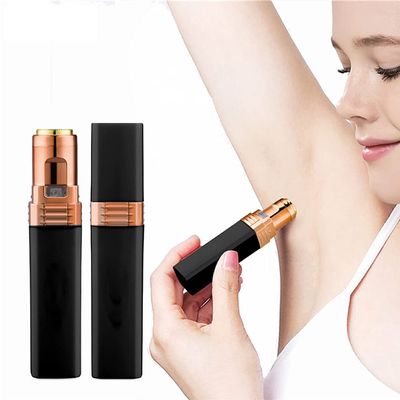 1 Piece Women Face Hair Removal Device Lipstick Shape Hair Remover Premium Waterproof Electric Face Hair Trimmer Painless Lady Shaver for Lip, Chin, Face, Arm, Armpit, Leg
