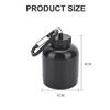 Omana Protein Powder Storage Container to go, Portable Supplement Container with Funnel & Keychain for Travel Gym Workout Fitness, BPA Free (Black, 100 ml) view 3