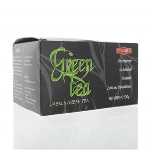 Bois Cheri Green tea with fine jasmine nuts loose (100g) from the highland of Mauritius, hand-picked, all natural
