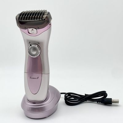 1Pcs Electric Lady Shaver, Portable IPX4 Waterproof Purple Facial Hair Removal, Painless Hair Remover Shaver for Ladies, Women's Electric Shaver Razor for Body, Face, Leg, Bikini Line