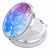 Nipichsha Pill Box, Small Pill Case for Purse & Pocket, Cute Travel Medicine Organizer, Portable Medicine Container Holder to Hold Vitamins, Medication, Fish Oil & Supplement, Blue Marble view 1