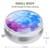 Nipichsha Pill Box, Small Pill Case for Purse & Pocket, Cute Travel Medicine Organizer, Portable Medicine Container Holder to Hold Vitamins, Medication, Fish Oil & Supplement, Blue Marble view 2