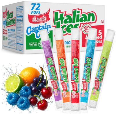Blooms Italian Ices - Assorted Flavour - x 72 Pops (45ml each)