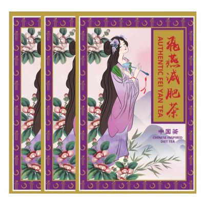 Fei Yan Diet Tea - Detox & Slimming Herbal Tea - Authentic FEIYAN - 120 Tea Bags