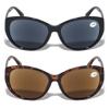 2 Pairs Women Outdoor Reading Sunglasses Oversized Full Lens Readers Leopard Size: Adult view 2