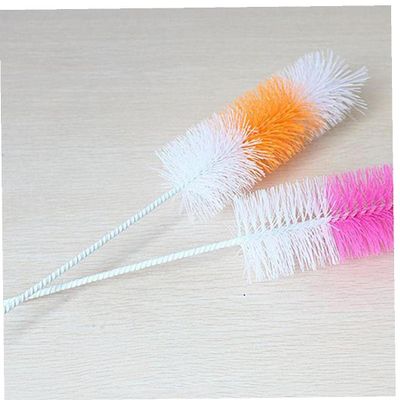 1 Pcs 30cm Brush Bottle Cup Glass Washing Kitchen Long Handle Can Bend Cleaning Tools Random Color