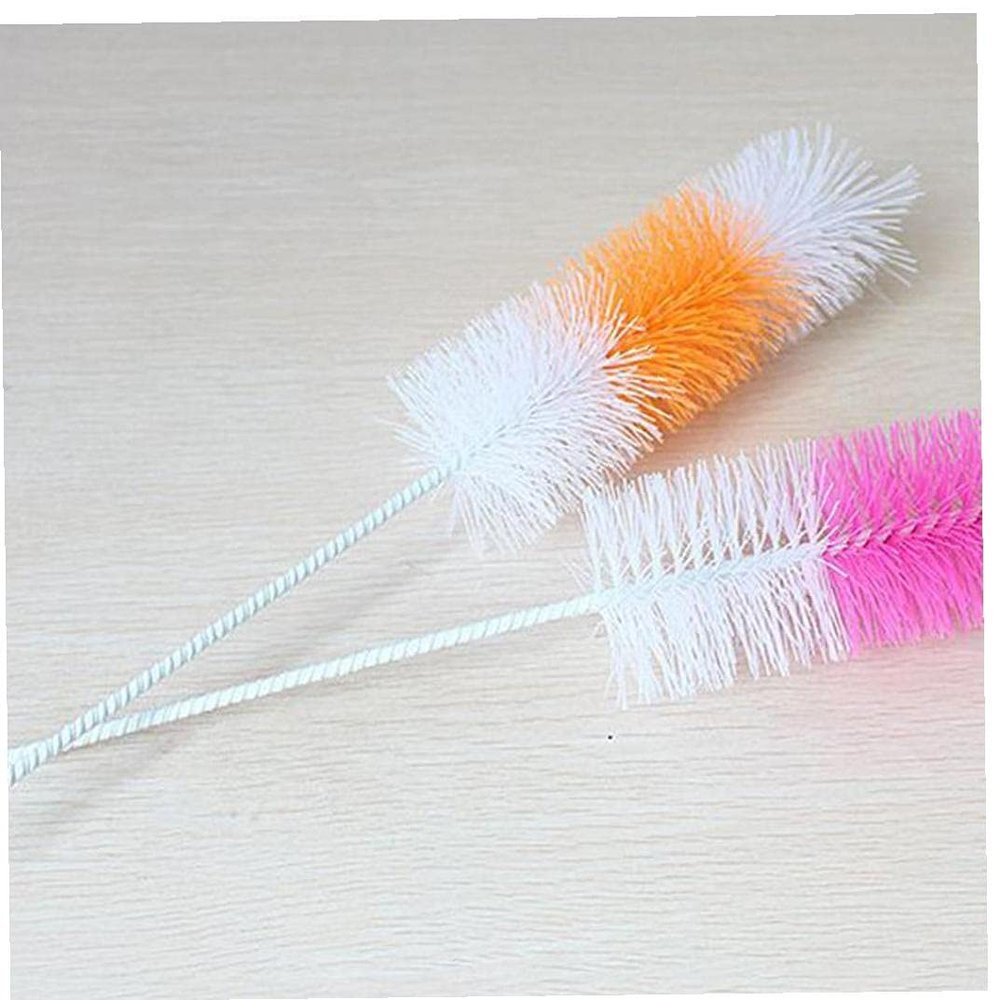 1 Pcs 30cm Brush Bottle Cup Glass Washing Kitchen Long Handle Can Bend Cleaning Tools Random Color