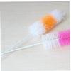 1 Pcs 30cm Brush Bottle Cup Glass Washing Kitchen Long Handle Can Bend Cleaning Tools Random Color view 1