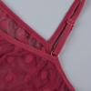 QQQQC Women's Nightdresses & Nightshirts Sheer Lace Sexy Lingerie Women Wireless Bra for with G-String Set-Wine_M view 2