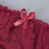 QQQQC Women's Nightdresses & Nightshirts Sheer Lace Sexy Lingerie Women Wireless Bra for with G-String Set-Wine_M view 3