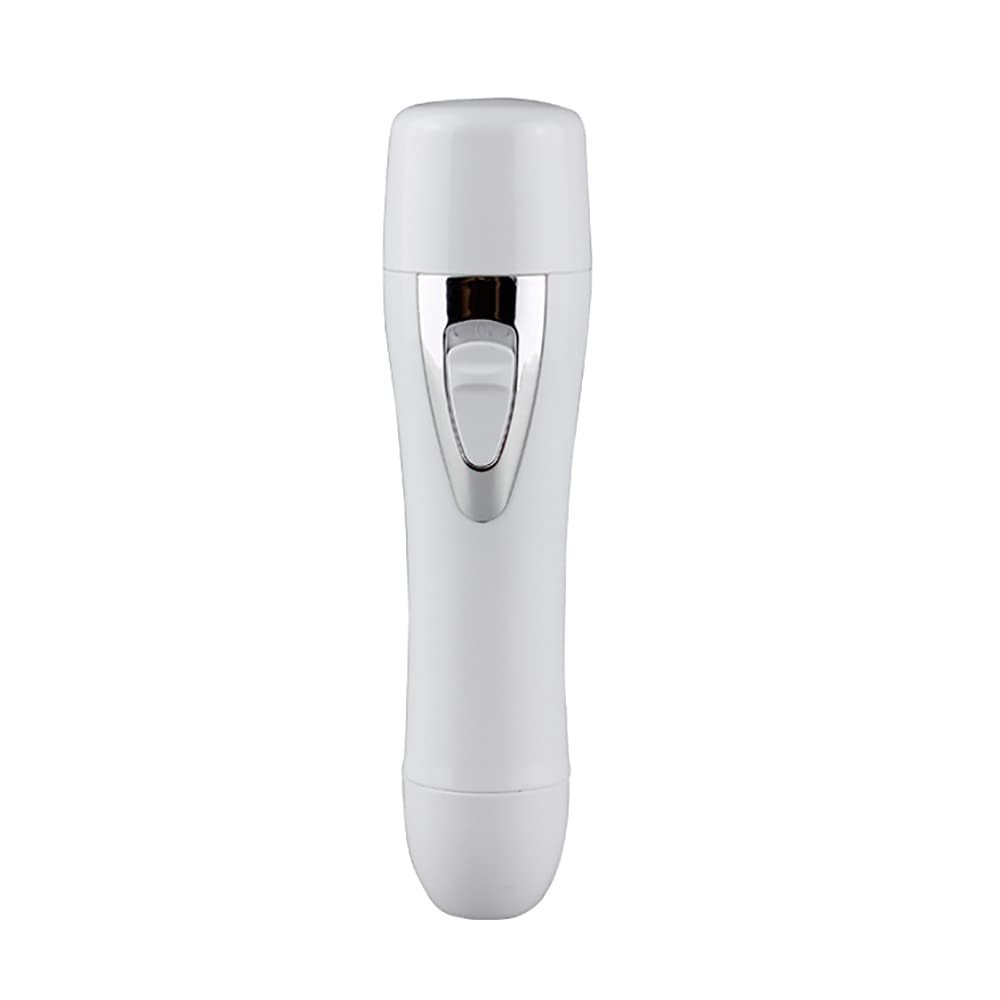 1Pcs 2 in 1 Electric Lady Shaver, ABS Portable Lady Facial Hair Removing Kit with Nose Hair Trimmer Head, Rechargeable USB Shaver for Bikini Nose Leg Face Body