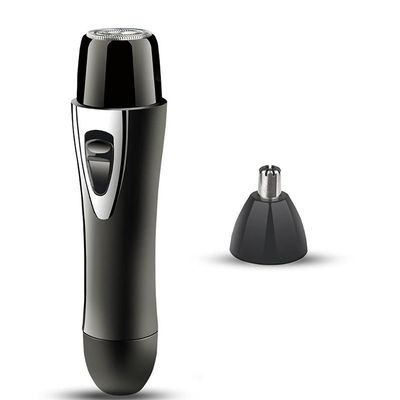 1Pcs 2 in 1 Electric Lady Shaver, ABS Portable Lady Facial Hair Removing Kit with Nose Hair Trimmer Head, Rechargeable USB Shaver for Bikini Nose Leg Face Body