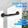 12 Inch Matte Black Shower Grab Bar-1" Diameter, iMomwee Stainless Steel Elderly Safety Bars, Bathroom Shower Balance Bar, Wall Handrail Support, Handicap Senior Disabled Pregnant Assist Bath Handle view 4