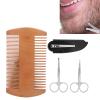 Beard Grooming Kit, Easy Carrying and Beard Care Set Easy to Grasp and Use Take Out Beard Knots for Men Gift for Styling Shaping Growth Gift view 4
