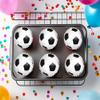 12 x FOOTBALL PARTY EDIBLE ICING 6.5 cms CUPCAKE TOPPERS DECORATIONS FB23 view 2