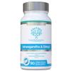Ashwagandha & Shilajit - Award Winning Ashwagandha KSM-66 1000mg & Purified Shilajit Extract 200mg (60% Fulvic Acid) - No Artificial fillers, Binders or Flow Agents - Suitable for Vegans, Capsule view 1