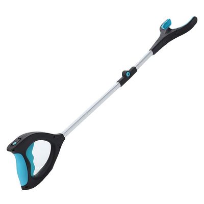 Chillers Long Foldable Reacher Grabber Tool for Elderly, Mobility Aid Reaching Assist PickUp Tool with Rotating Grip and LED Light, Trash Picker Claw Reacher Tool for Elderly, Lift Up to 5 lbs