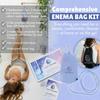 Happy Bum Bag Enema Kit | 6.5ft Silicone Hose, 2L Non-Toxic Silicone Enema Bag with 3 Replacement Tips | Reusable Coffee Enema Kit Suitable for Water & Coffee Enemas for Colon Cleanse for Women & Men view 2